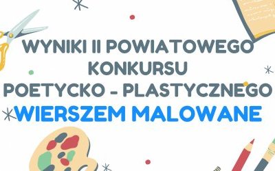 Wyniki II Powiatowego Konkursu Poetycko - Plastycznego dla uczniów klas I-III